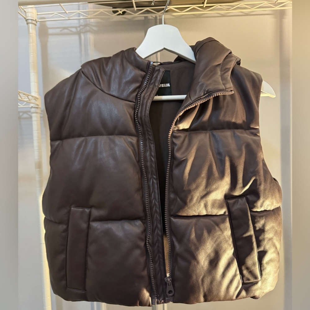 Tally Weijl vegan leather bomber jacket
